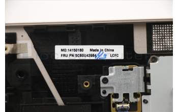 Lenovo 5CB0U43984 C-Cover with keyboard, Czech, Mica, Backlight