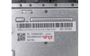 Lenovo 5CB0W43925 COVER Upper Case ASM_SW W 81VS PG