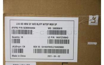 Lenovo 5CB0W44454 COVER Upper Case20RV NFP_MGR_NBL_HBW