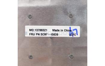 Lenovo 5CB0W45639 C-Cover with keyboard,Belgian,Non_Backlight