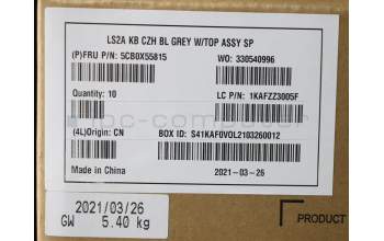 Lenovo 5CB0X55815 COVER Upper Case ASM_CZ-SK Q82AA GY