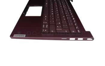 5CB0X55922 original Lenovo clavier incl. topcase UK (anglais) pourpre/pourpre avec rétro-éclairage