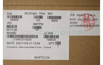 Lenovo 5CB0X56327 COVER Upper Case ASM_BE L81YK NBLFPGG