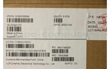 Lenovo 5CB0X56684 COVER Upper Case ASM_CH L81WA FPABEDIS