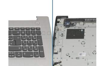 5CB0X56848 original Lenovo clavier incl. topcase DE (allemand) gris/argent