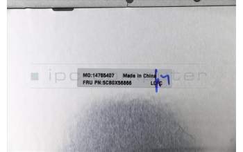 Lenovo 5CB0X56866 COVER Upper Case ASM_UK L81WC FPPGDIS