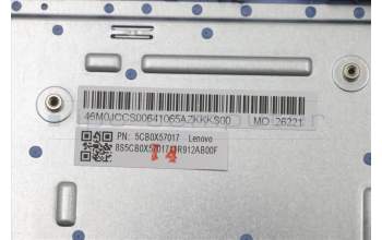Lenovo 5CB0X57017 COVER Upper Case ASM_CZ-SK W 81VU IB
