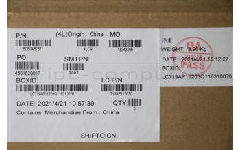 Lenovo 5CB0X57571 COVER Upper Case ASM_TI L81WB FPABDIS