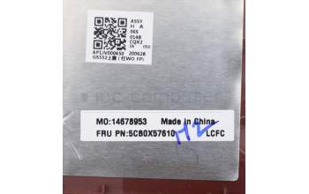 Lenovo 5CB0X57610 COVER Upper Case ASM_AR-EL81WBNFPCRDDIS