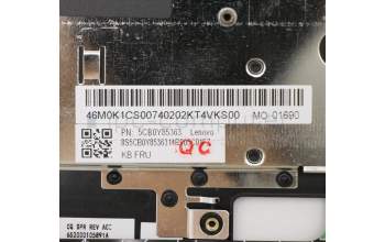 Lenovo 5CB0Y85363 COVER Upper Case ASM_US BL FP W81X1PG