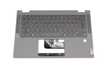 5CB0Y85377 original Lenovo clavier incl. topcase DE (allemand) gris foncé/gris avec rétro-éclairage