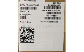 Lenovo 5CB0Y85420 COVER Upper Case ASM_USI NBL FP W81X1PG