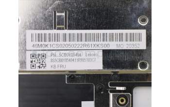 Lenovo 5CB0Y85494 COVER Upper Case ASM_TR BL FP W81X1GY