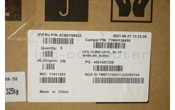 Lenovo 5CB0Y88932 COVER Upper C81YH PL_SIL FP NBLKB_NORDI