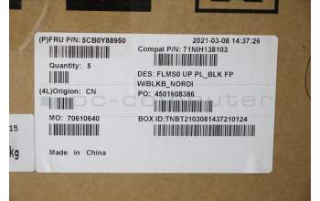 Lenovo 5CB0Y88950 COVER Upper C81YH PL_BLK FP BLKB_NORDI