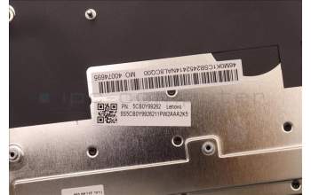 Lenovo 5CB0Y99262 COVER Upper Case ASM_GR NBL FP W81X3GY