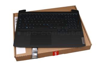 5CB0Y99482 original Lenovo clavier incl. topcase DE (allemand) noir/noir avec rétro-éclairage