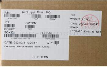 Lenovo 5CB0Z20936 COVER Upper Case ASM_GK L82C3IGTEX