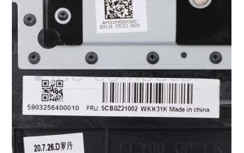 Lenovo 5CB0Z21002 C-Abdeckung mit Tastatur, Englisch (GB)