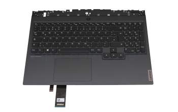 5CB0Z26897 original Lenovo clavier incl. topcase DE (allemand) noir/gris avec rétro-éclairage