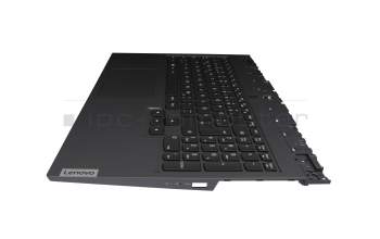 5CB0Z26897 original Lenovo clavier incl. topcase DE (allemand) noir/gris avec rétro-éclairage