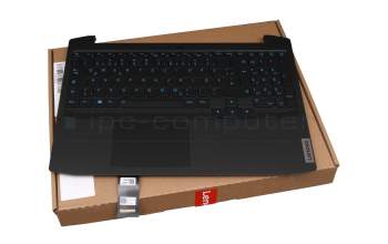 5CB0Z33221 original Lenovo clavier incl. topcase DE (allemand) noir/noir avec rétro-éclairage