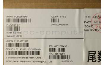 Lenovo 5CB0Z69340 COVER FRU COVER A_COVER_SUB_ASSY_IR
