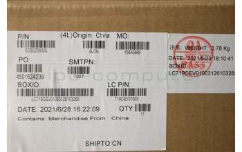 Lenovo 5CB0Z69355 COVER Tiger AMD_D Cover_WLAN_Storm Grey