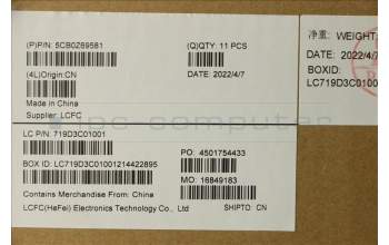 Lenovo 5CB0Z69581 COVER FRU T15G2_C_COVER_GRAY_W_FPR NE