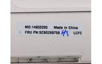 Lenovo 5CB0Z69758 COVER Upper Case ASM_UKE L 82BGMC