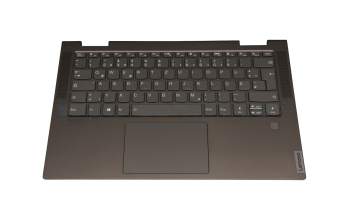 5CB1A08859 original Lenovo clavier incl. topcase DE (allemand) gris/vert foncé avec rétro-éclairage