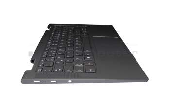 5CB1A14282 original Lenovo clavier incl. topcase DE (allemand) gris/gris avec rétro-éclairage