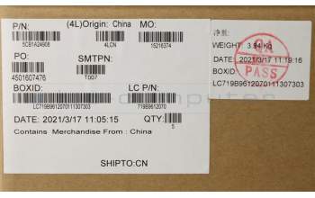 Lenovo 5CB1A24908 C-Cover with keyboard,Spanish,Graphite Grey,Backlight,Non_FingerPrint