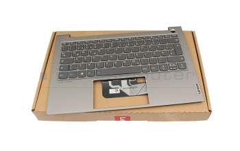 5CB1B02457 original Lenovo clavier incl. topcase DE (allemand) gris/gris avec rétro-éclairage
