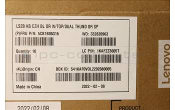 Lenovo 5CB1B05316 COVER Upper Case ASM_CZ-SK Q82A3 OC