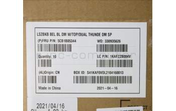 Lenovo 5CB1B05344 COVER Upper Case ASM_BE Q 82A3 DM