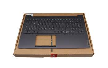 5CB1B10119 original Lenovo clavier incl. topcase DE (allemand) noir/gris avec rétro-éclairage