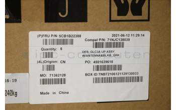 Lenovo 5CB1B22388 COVER Upper Case ASM_GRE C 82FN BL