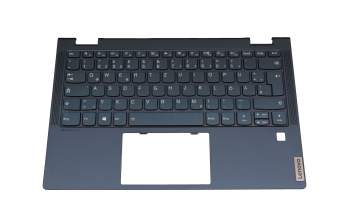 5CB1B22418 original Lenovo clavier incl. topcase DE (allemand) bleu/bleu avec rétro-éclairage (Abyss Blue)