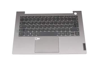 5CB1B33241 original Lenovo clavier incl. topcase DE (allemand) gris/gris avec rétro-éclairage