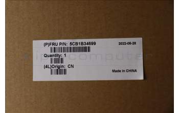 Lenovo 5CB1B34699 C-Cover with keyboard,UK English,Mineral Grey,Non_Backlight