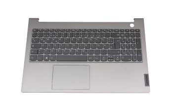 5CB1B35072 original Lenovo clavier incl. topcase DE (allemand) gris foncé/gris