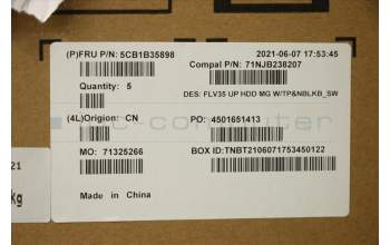 Lenovo 5CB1B35898 COVER UpperCaseASM_SWS C20VE HD MGNBL