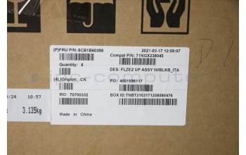 Lenovo 5CB1B60398 COVER Upper Case ASM_ITA C 81XE BLKB