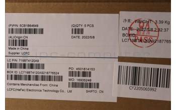 Lenovo 5CB1B64649 COVER UpperCaseASM_NORDICL82H8FPABNBL