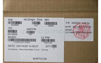 Lenovo 5CB1B64653 COVER Upper Case ASM_SWSL82H8FPABNBL