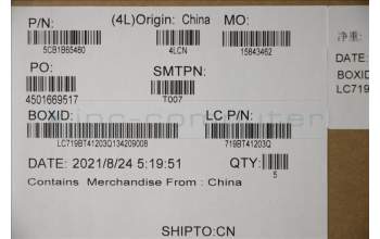 Lenovo 5CB1B65480 COVER Upper Case ASM_SWS L82H8FPAGBL