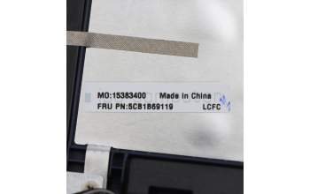 Lenovo 5CB1B69119 COVER UpperCaseASM_CZE/SLKL82H8NFPABNBL