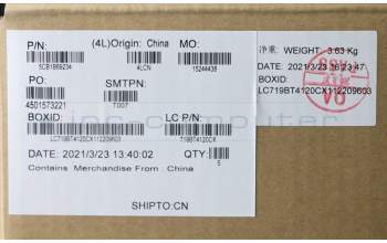 Lenovo 5CB1B69234 COVER Upper CaseASM_RUSL82H8NFPAGNBL