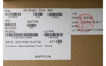 Lenovo 5CB1B69240 COVER Upper CaseASM_HBWL82H8NFPAGNBL